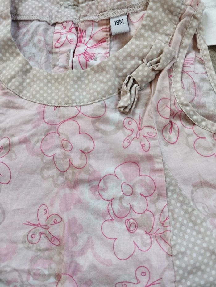 Lot robes 18 mois fille roses et blanches - photo numéro 9