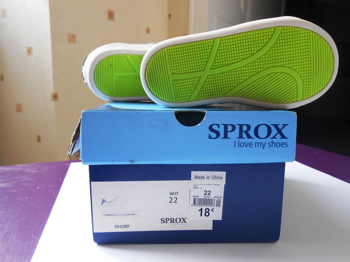 Baskets blanches Sprox Taille 22 - photo numéro 4