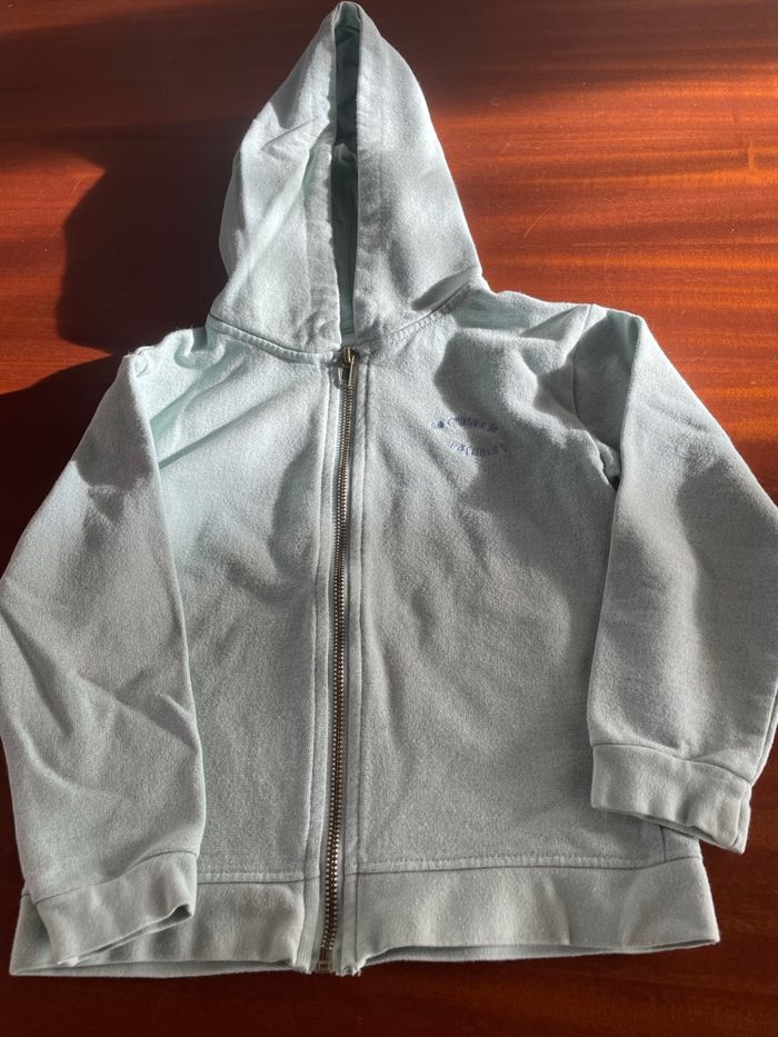 Sweat-shirt vert d eau 6 ans