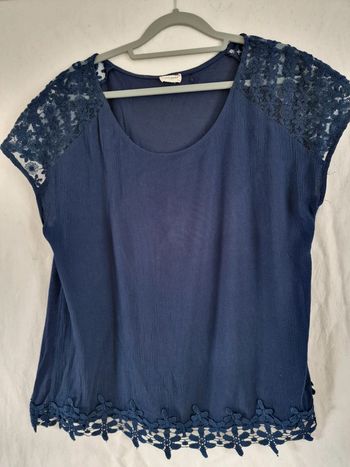 T shirt bleu marine naf naf