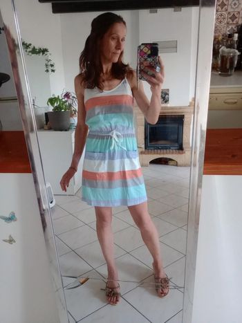 Robe été M couleurs pastels c84