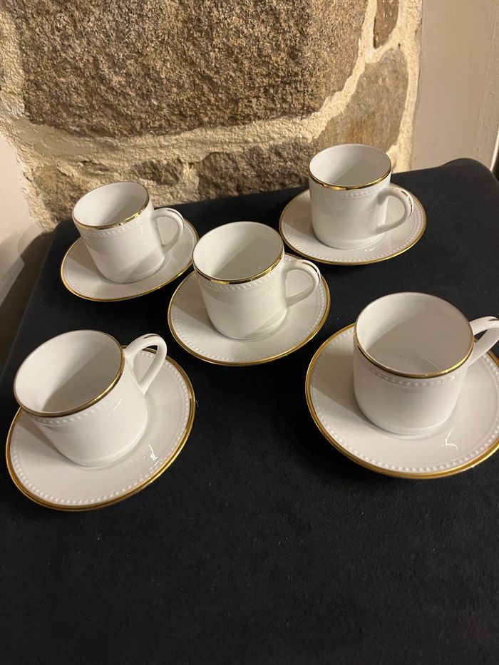 Lot de 5 tasses et 5 sous tasses à café Orialis - photo numéro 10