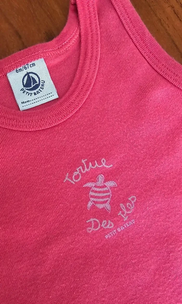 Body Petit Bateau Taille 6 mois - photo numéro 2