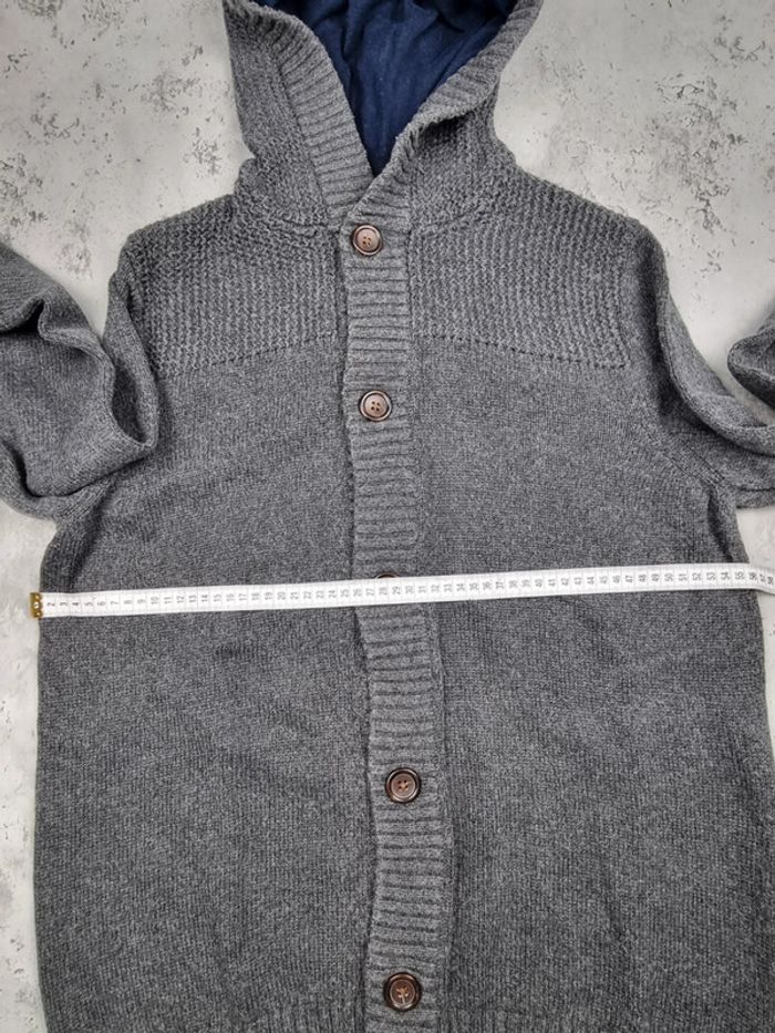 Veste à boutons avec capuche – Tommy Hilfiger – Gris – Taille L Hommes (mesures en photos) - photo numéro 6
