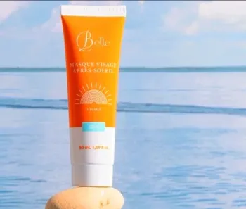 Masque visage après soleil Belle