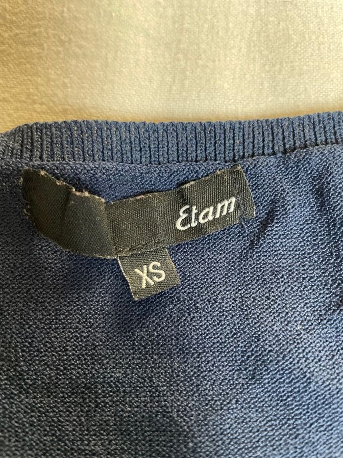 Pull femme  ETAM  XS marine - photo numéro 2