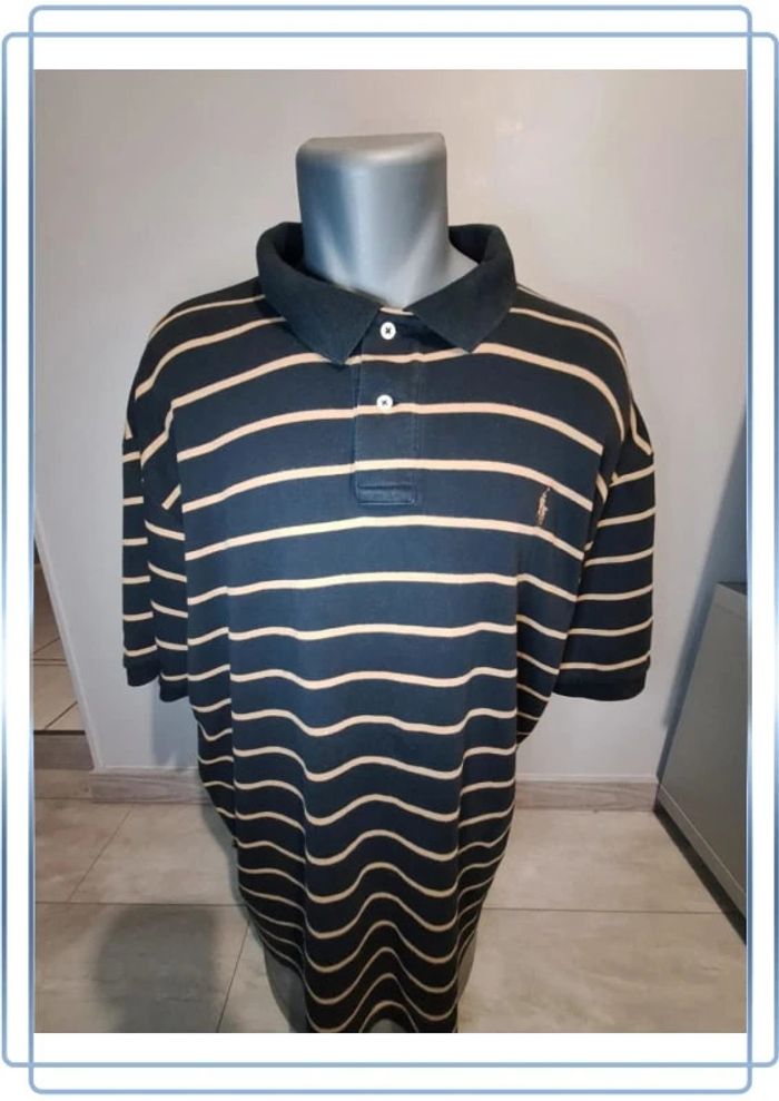 Polo Ralph lauren  noir et marron 100% coton- taille XXL - brodé (33) - photo numéro 6