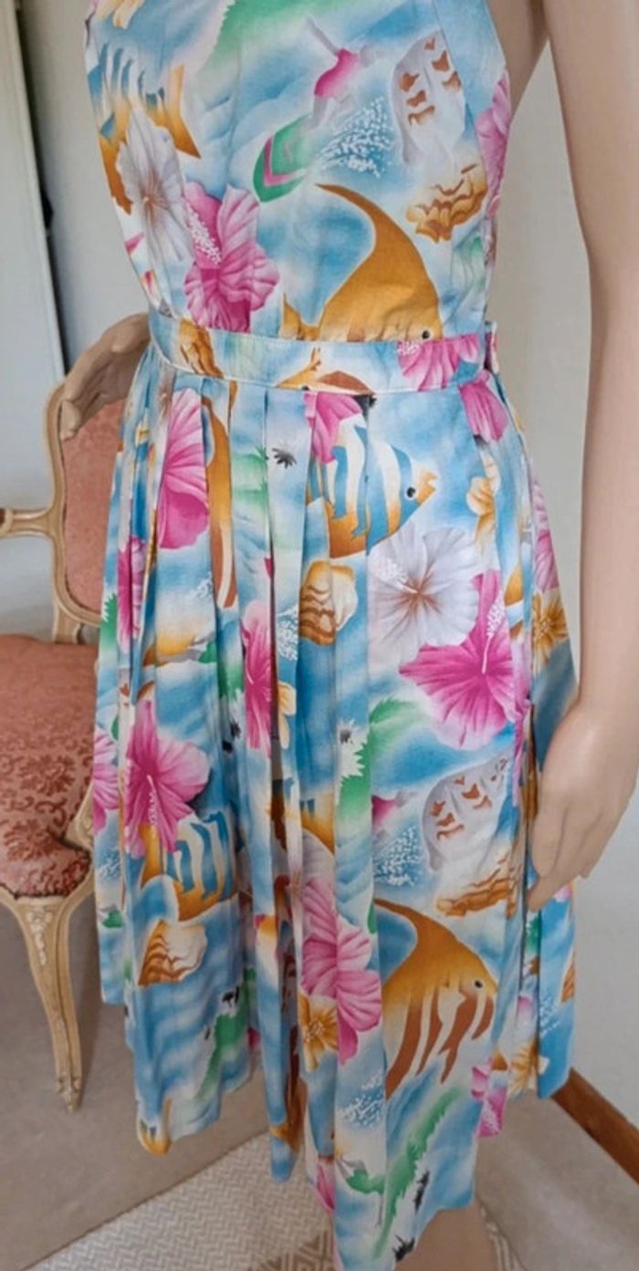 Robe originale couleur vives taille S - vintage dressing - photo numéro 5