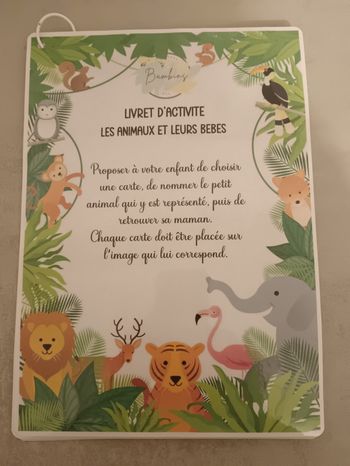 Livret d'activité les animaux