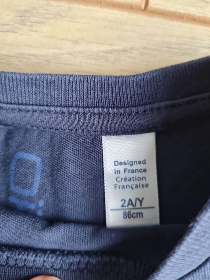 Tshirt Obaibi 2 ans bleu marine - photo numéro 2