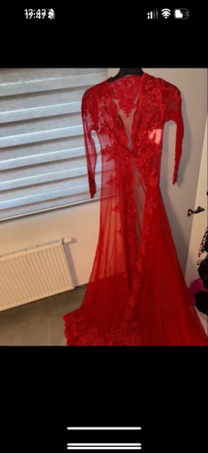 Caftan pour le hené a mettre sur la robe de marié xs - photo numéro 3