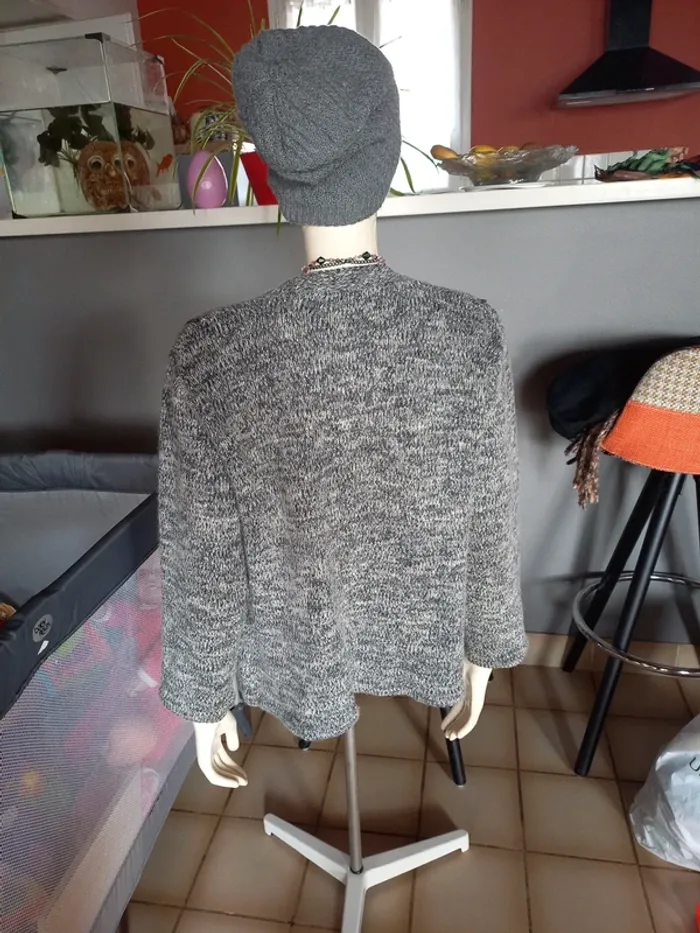 Gilet gris fantaisie T.U - photo numéro 5