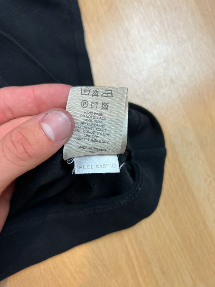 Top, t-shirt Burberry Polo manche longue pour femme Noir logo brodé - Taille XS - photo numéro 7