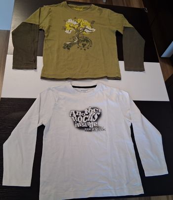 Lot de 2 T-shirt manche longue garçon taille 8 ans