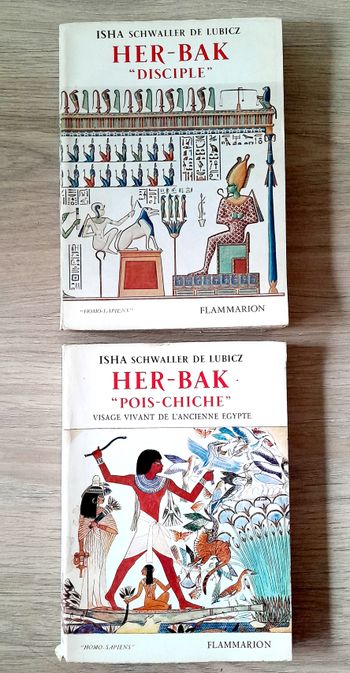 isha schwaller de lubicz - Her-Bak pois chiches et disciple visage vivant de l'ancienne égypte