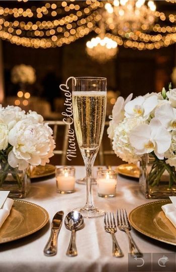 Marque place en bois