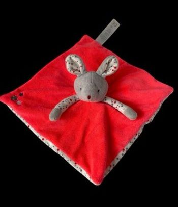 ❤️B6201  doudou lapin souris orchestra rose Fluo blanc 