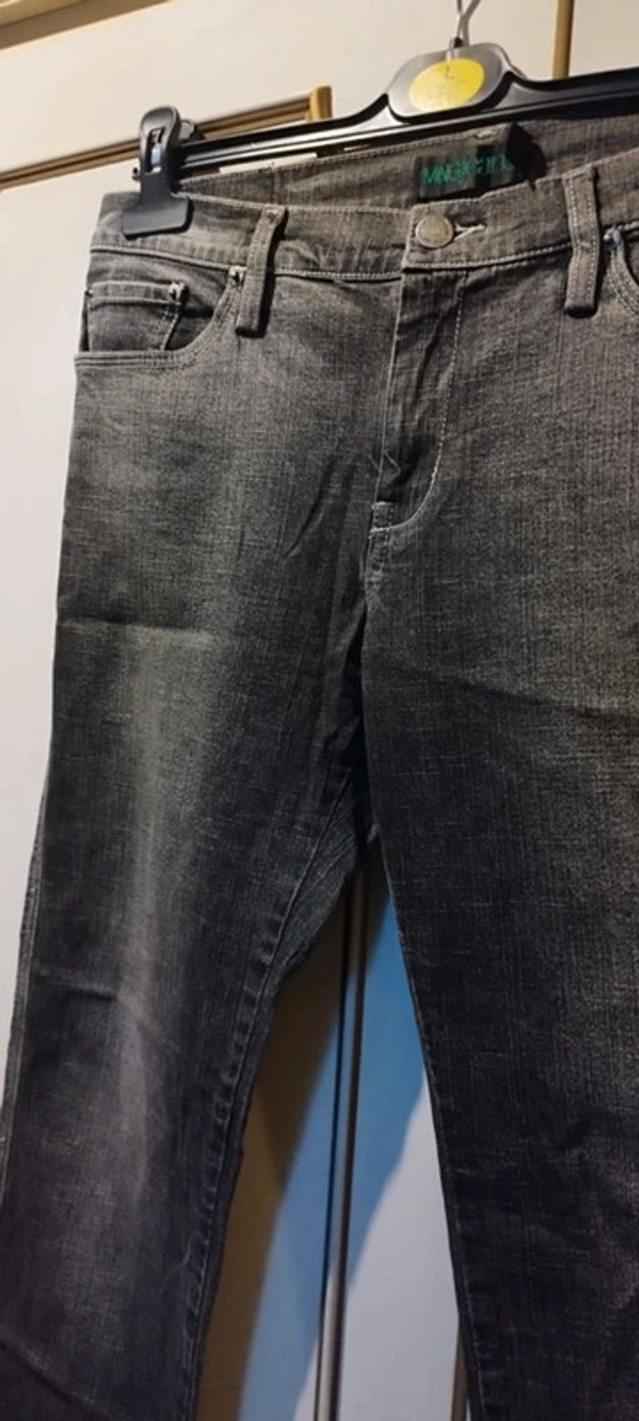 Pantalon en jeans patte d'éléphant - photo numéro 4