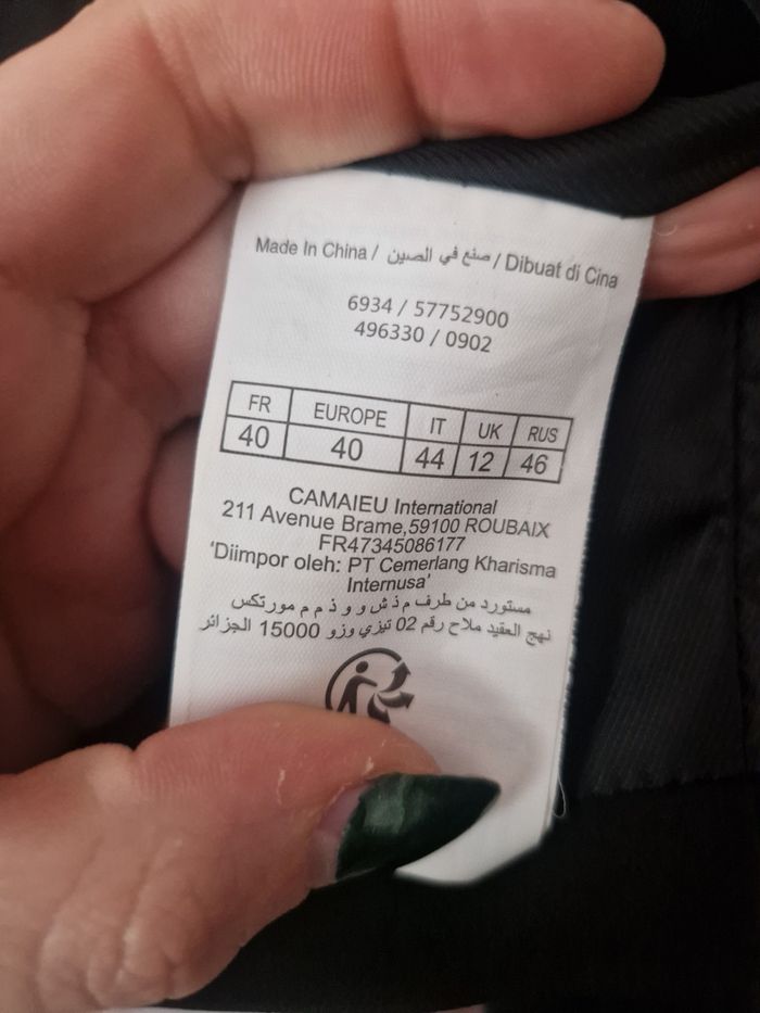 Veste blazer Camaïeu – Taille 40 - photo numéro 4