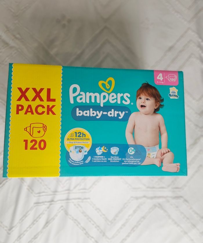 Pampers Baby-Dry Taille 4 XXL Pack 120 couches - photo numéro 5