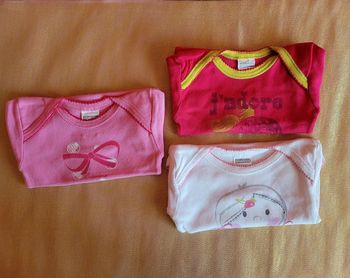 Lot de 3 bodies fille Absorba