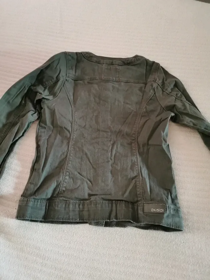 Veste en jean kaki - photo numéro 4