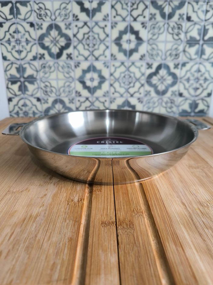 Poêle haute Cristel 24 cm - Inox - gamme Mutine - photo numéro 2