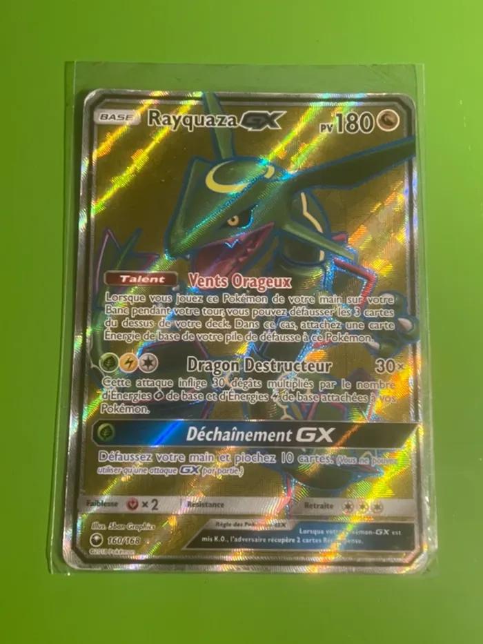 Rayquaza GX Full Art 160/168 - Tempête Céleste Pokémon FR