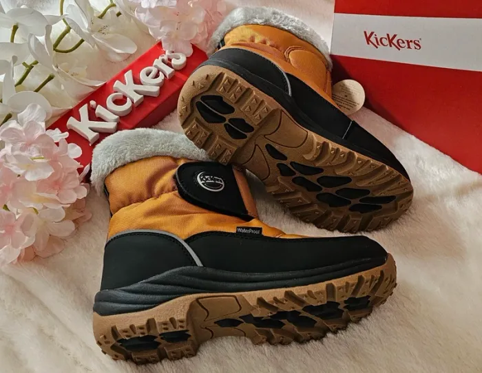 Bottes Bottines Après Ski Fourrées Waterproof Kickers T34 - photo numéro 2