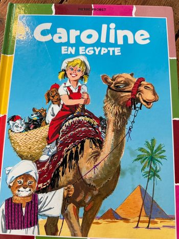Très bon état - Livre Caroline en Égypte édition damiers bd album multicolore