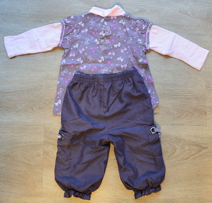 Ensemble pantalon + t-shirt 12 mois - photo numéro 2