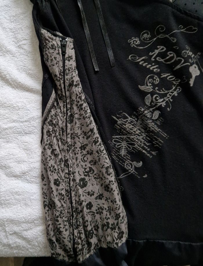 Robe Noire avec Motifs La Mode Est à Vous, Taille 42 - photo numéro 5