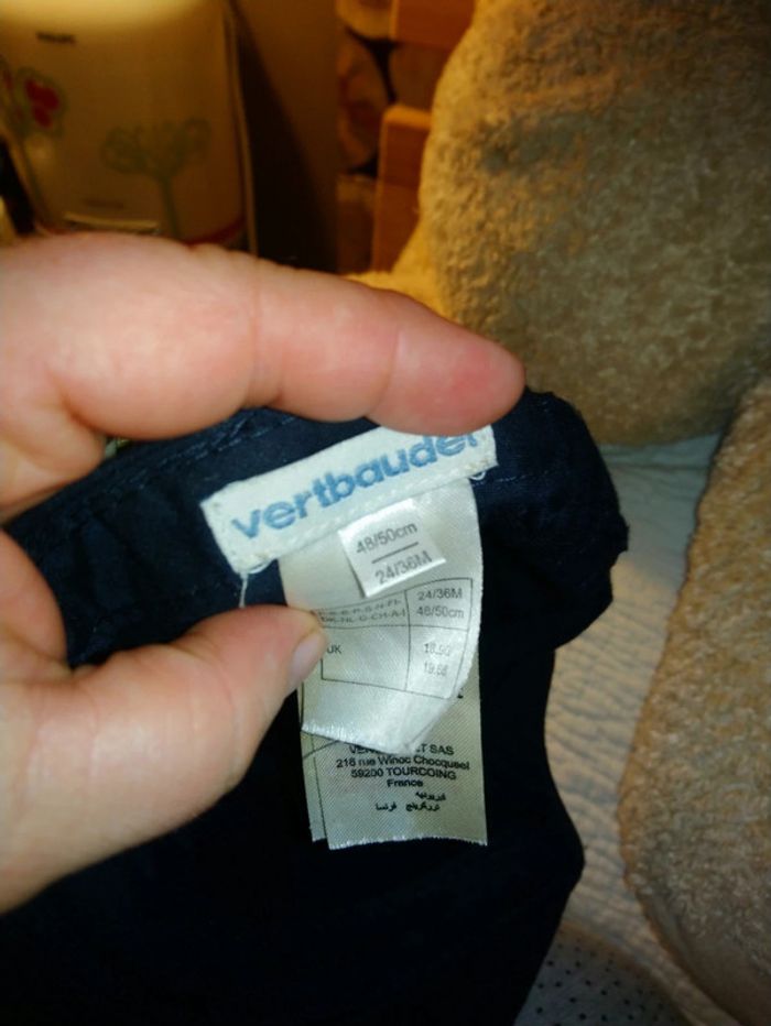 Casquette Vertbaudet mini cool taille 24/36 mois - photo numéro 4