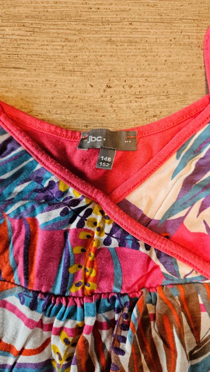 Tunique/robe courte à bretelles, colorée, JBC, 11/12 ans, nickel - photo numéro 4