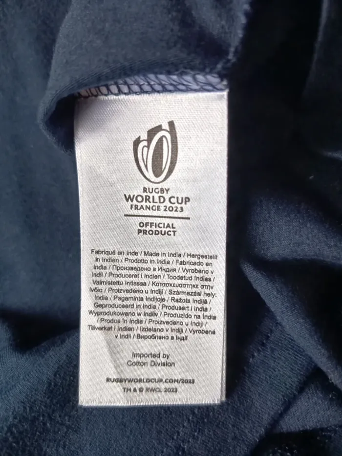 Tee-shirt enfant sport . rugby 2023. Official product. - photo numéro 3