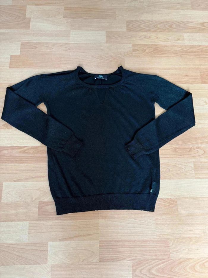 Pull fin Le Temps des Cerises noir scintillant XS - Parfait état - photo numéro 2