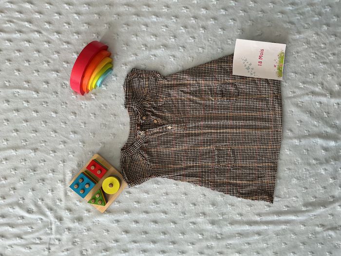 robe manches courtes à motifs poches devant 18 mois bout'chou - photo numéro 1