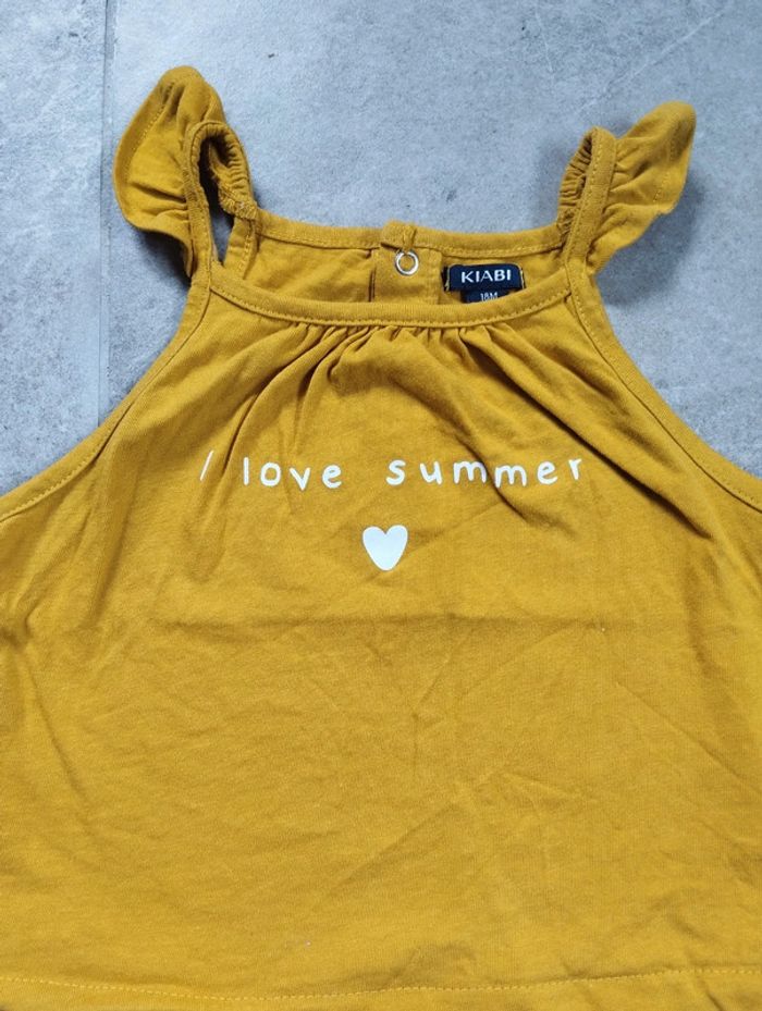 Ensemble short débardeur fille 18 mois - photo numéro 2