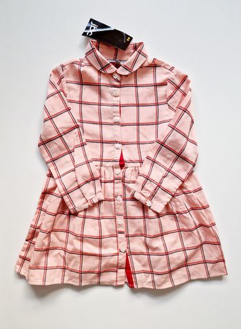 JBC - Robe chemise à carreaux, manches longues - Neuve avec étiquette ! (2 ans)