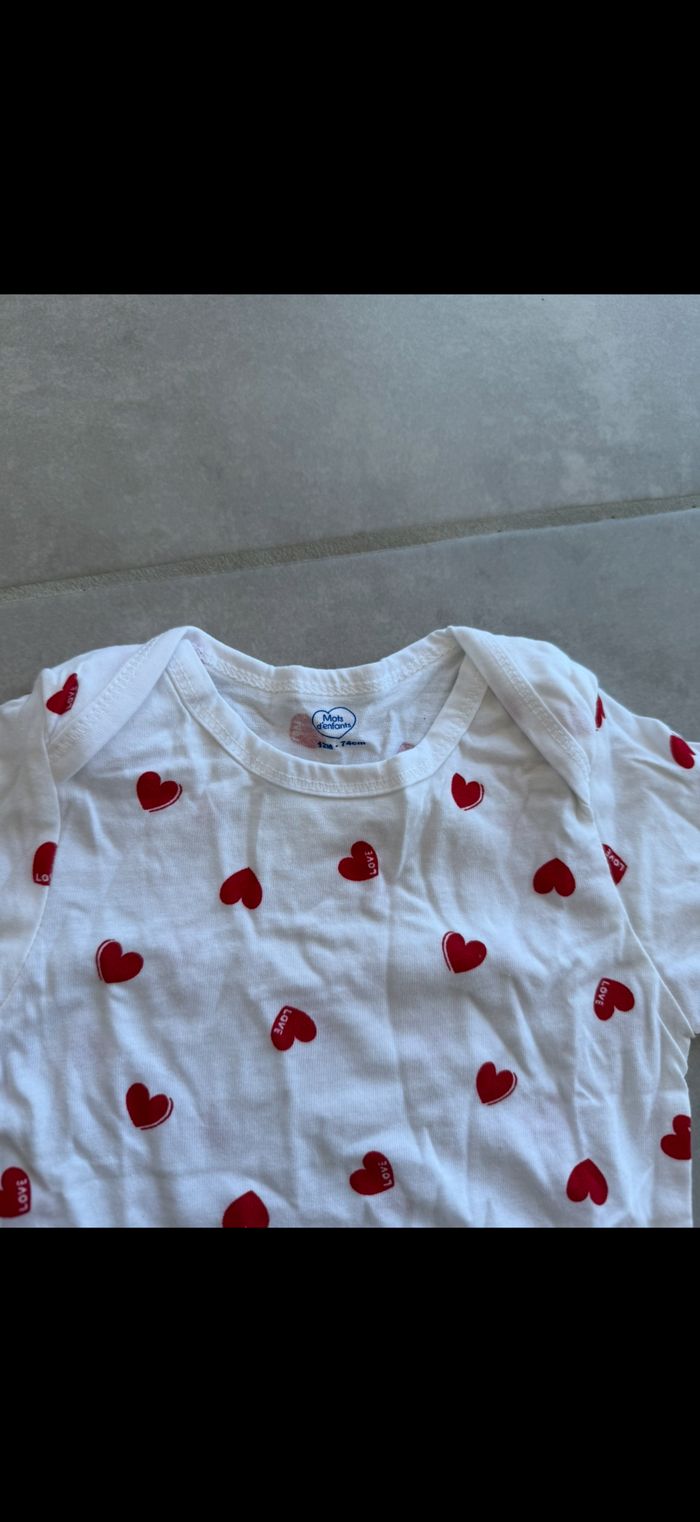 Lot de 5 bodys fille 12 mois - photo numéro 9