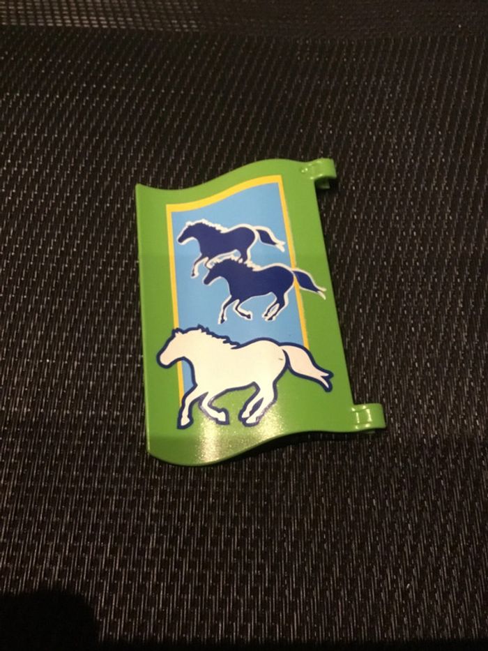 Playmobil drapeau vert 4184 pc entre équestre écurie haras pièces détachées chevaux équitation - photo numéro 2