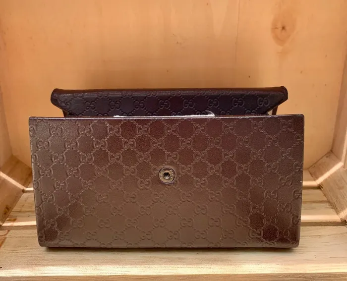 Étuis à lunettes GUCCI authentique – Monogramme marron chic - photo numéro 3