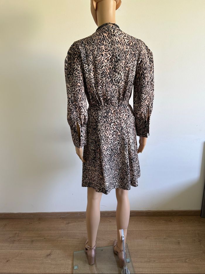 Robe léopard neuve à manches longues Kocca taille XS - photo numéro 6