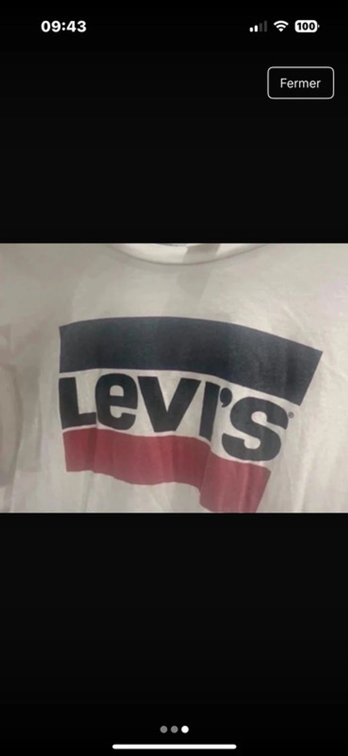 Tee shirt Levis femme taille S - photo numéro 2
