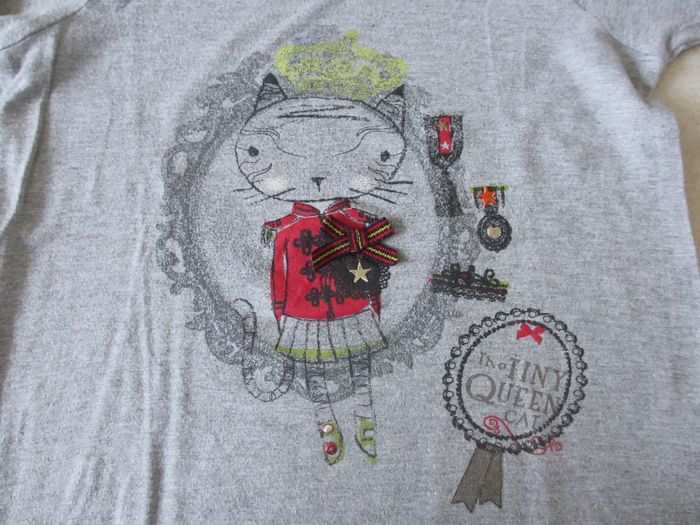 T-shirt gris manches 3/4 fille Orchestra - 10 ans - photo numéro 2