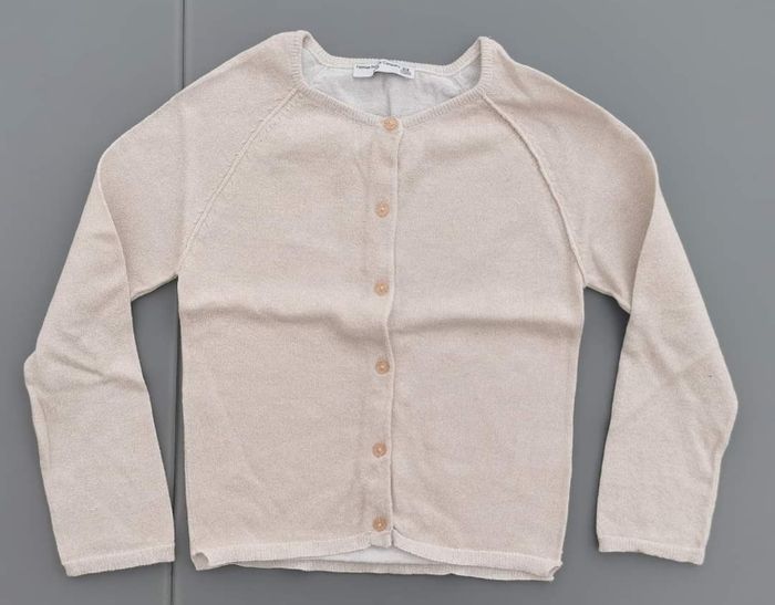 Gilet creme beige pailleté 8 ans fille Fashion Private Company