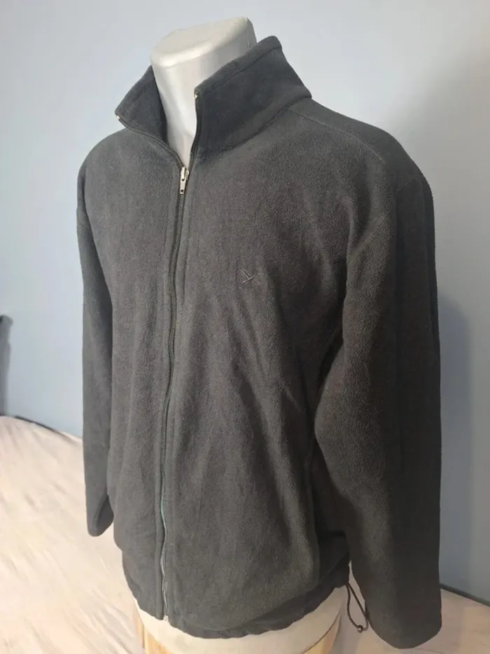 Polaire zippée Eddie Bauer – Homme M – Noir - brodé (627) - photo numéro 5