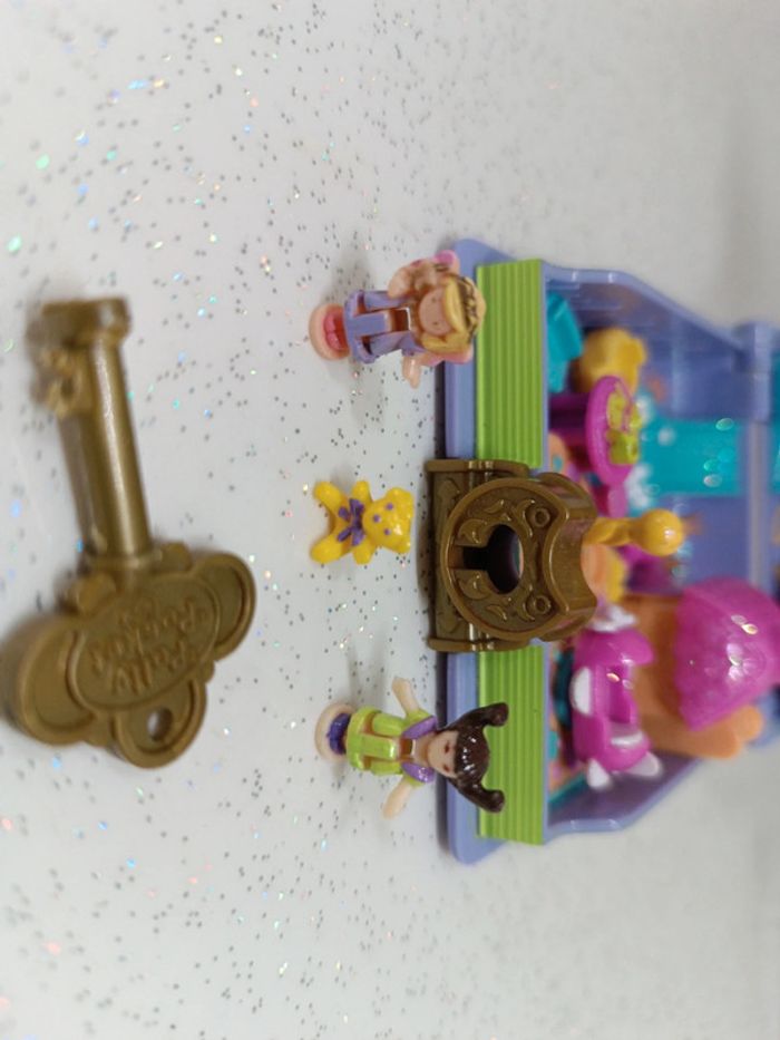 Polly pocket bluebird livre Book toy fun land pays jouet v 5 violet purple playhouse complet vintage - photo numéro 3