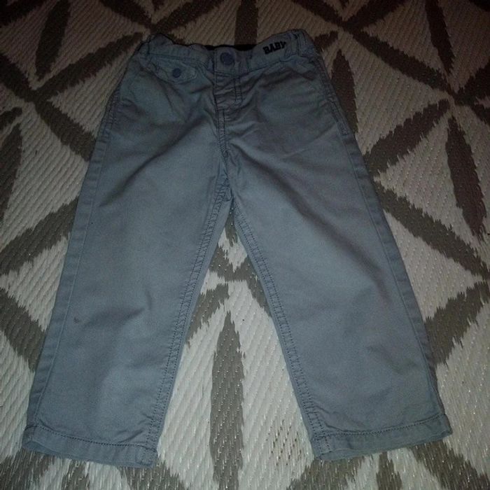 Pantalon bleu tape a l'oeil