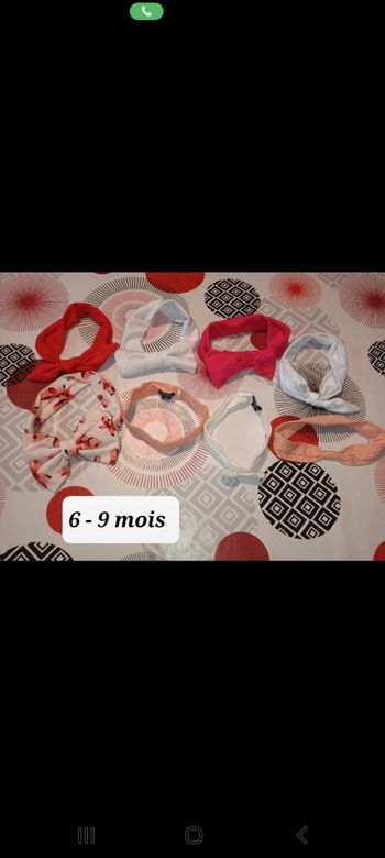 Lot 8 bandeaux bébé 👧